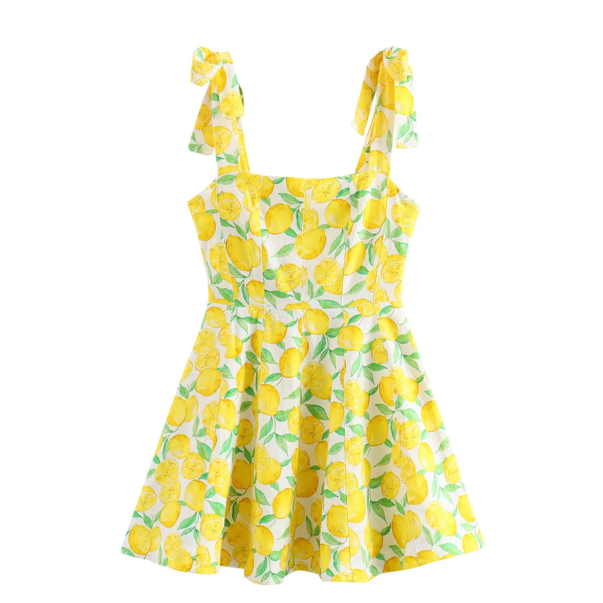 Woman Fruit Print Slip  Dress